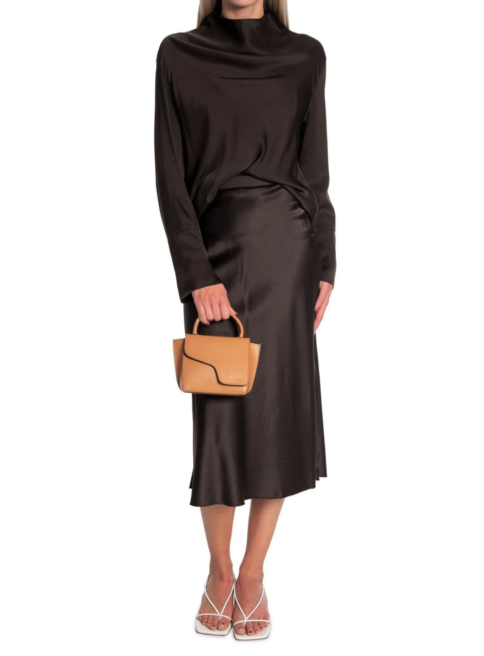 Ahlvar Gallery Blus Ayumi Dark Brown^ Blusar