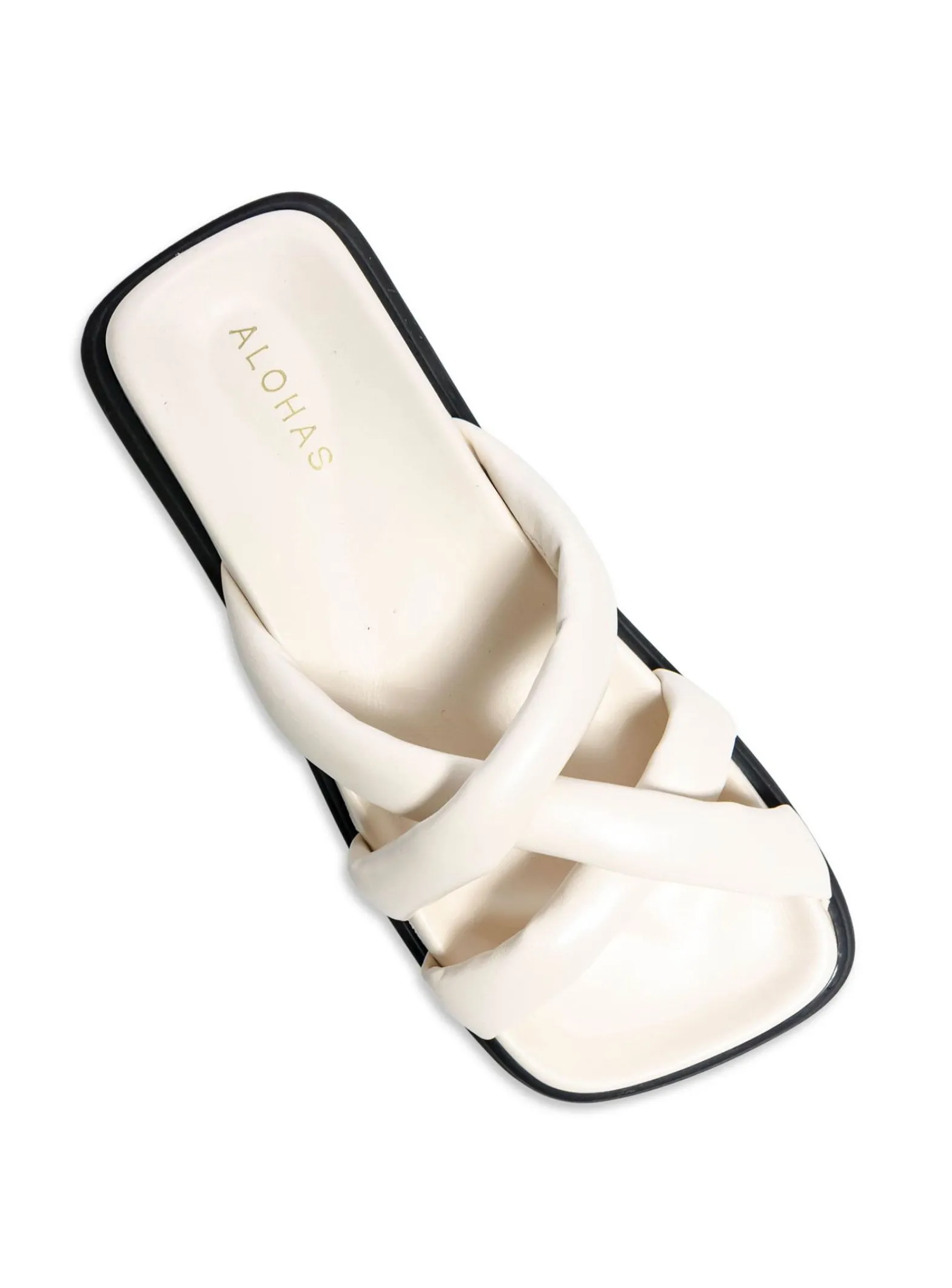 Alohas Sandal Slip-On Cross Ivory^ Sandaler