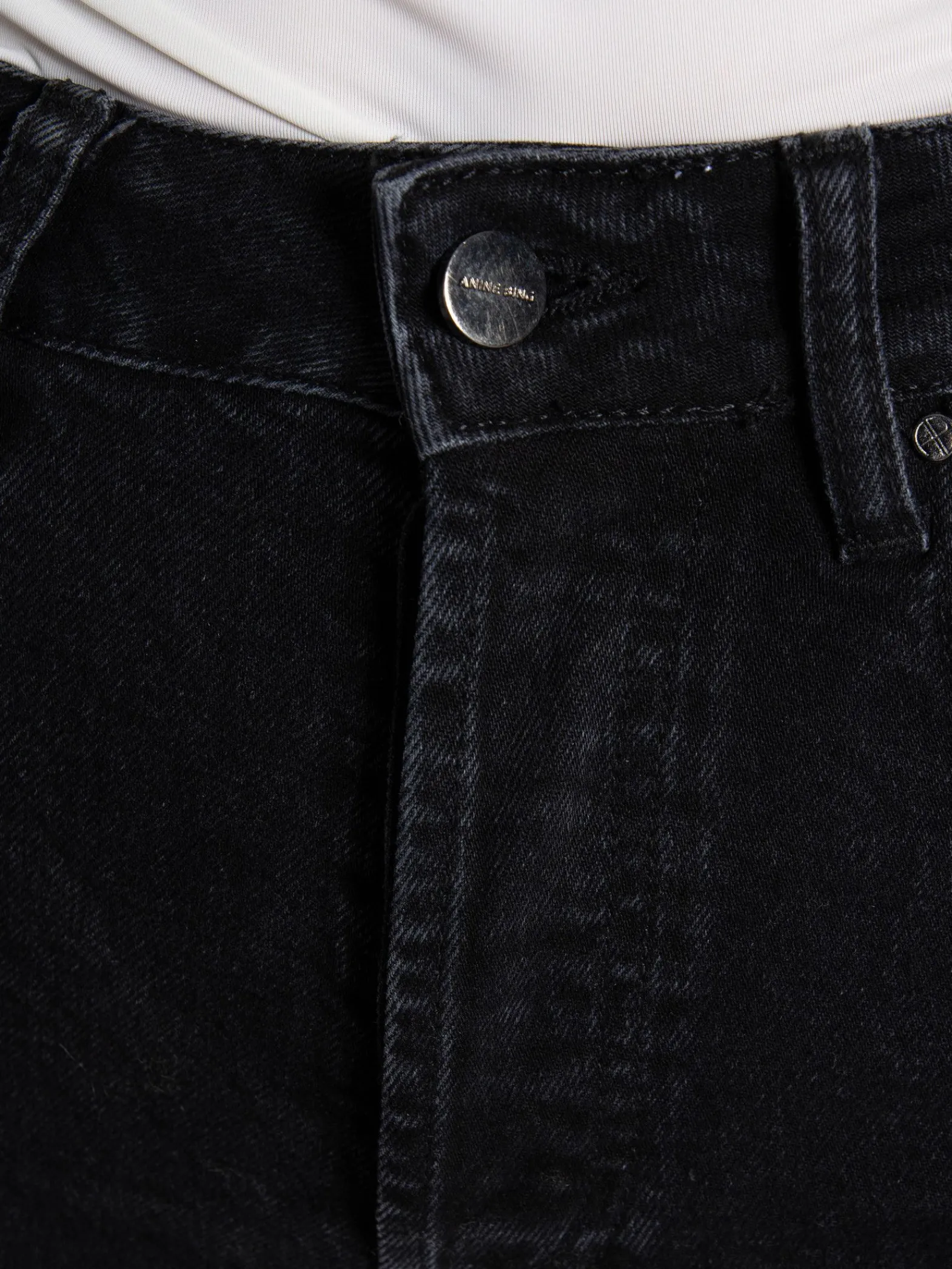 Anine Bing Jeans Lara Black Tie^ Jeans