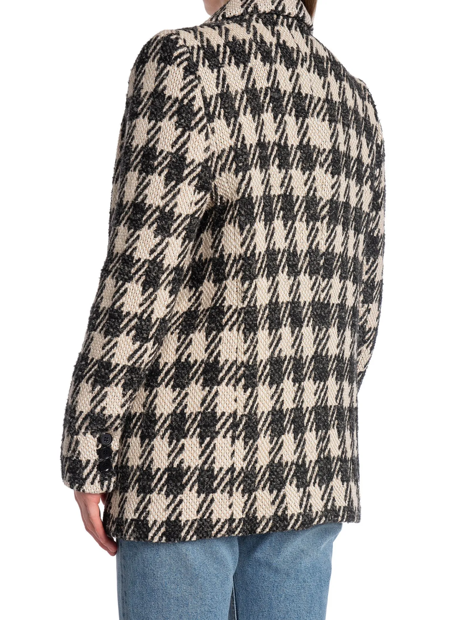 Anine Bing Kavaj Diana Tan And Black Plaid^ Kavajer
