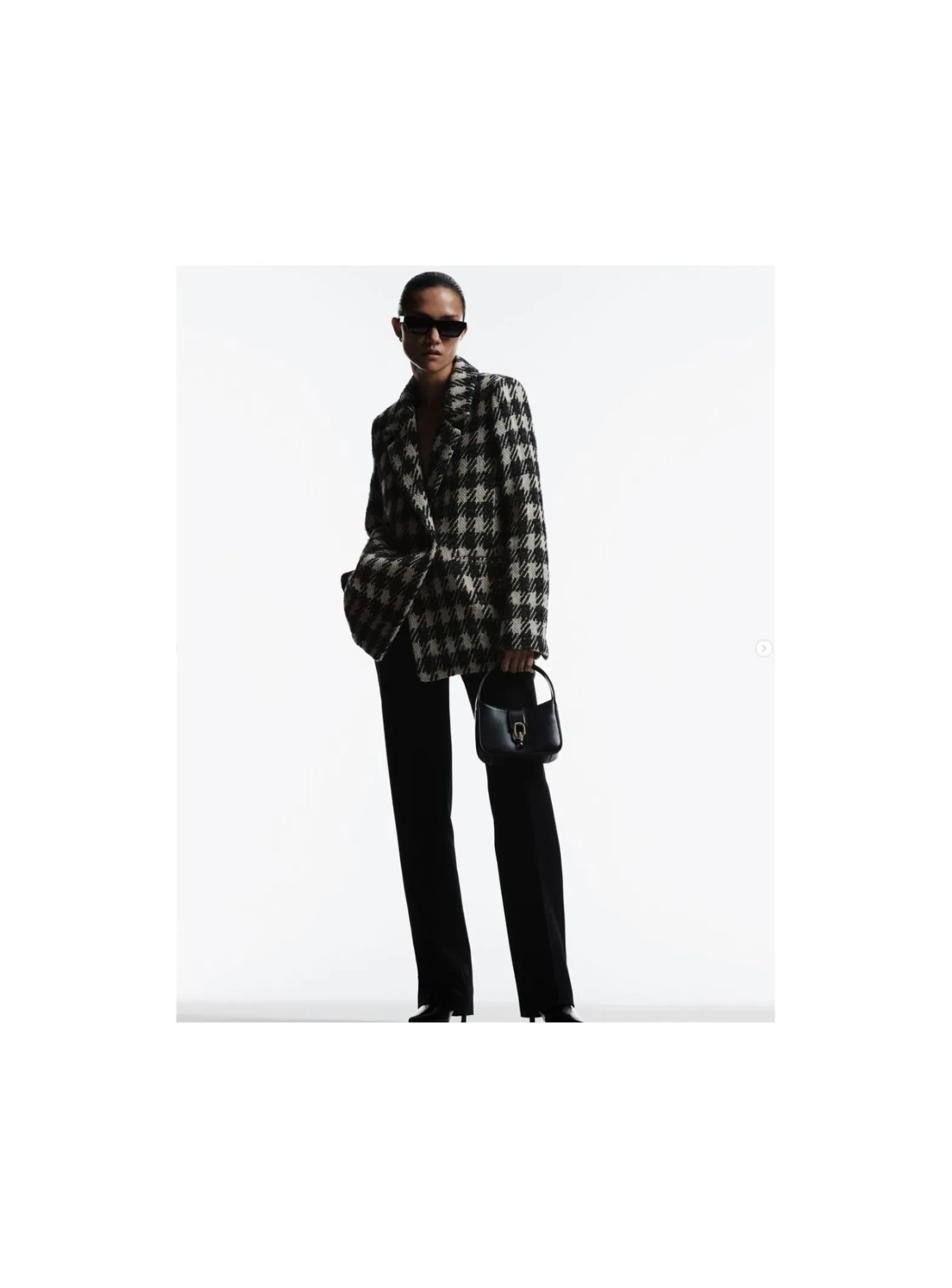 Anine Bing Kavaj Diana Tan And Black Plaid^ Kavajer
