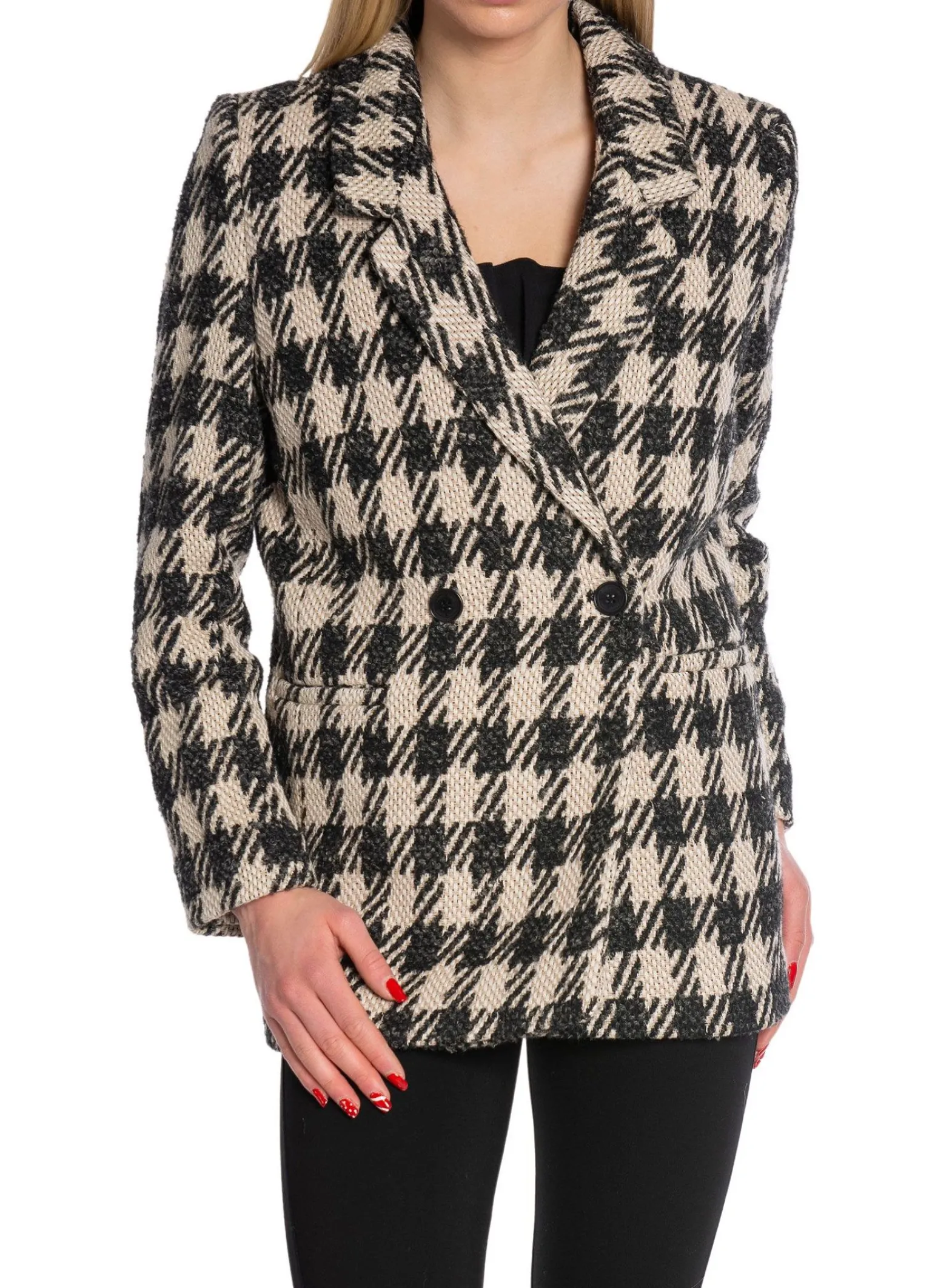 Anine Bing Kavaj Diana Tan And Black Plaid^ Kavajer