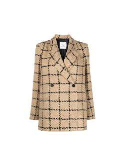 Anine Bing Kavaj Kaia Camel Check^ Kavajer
