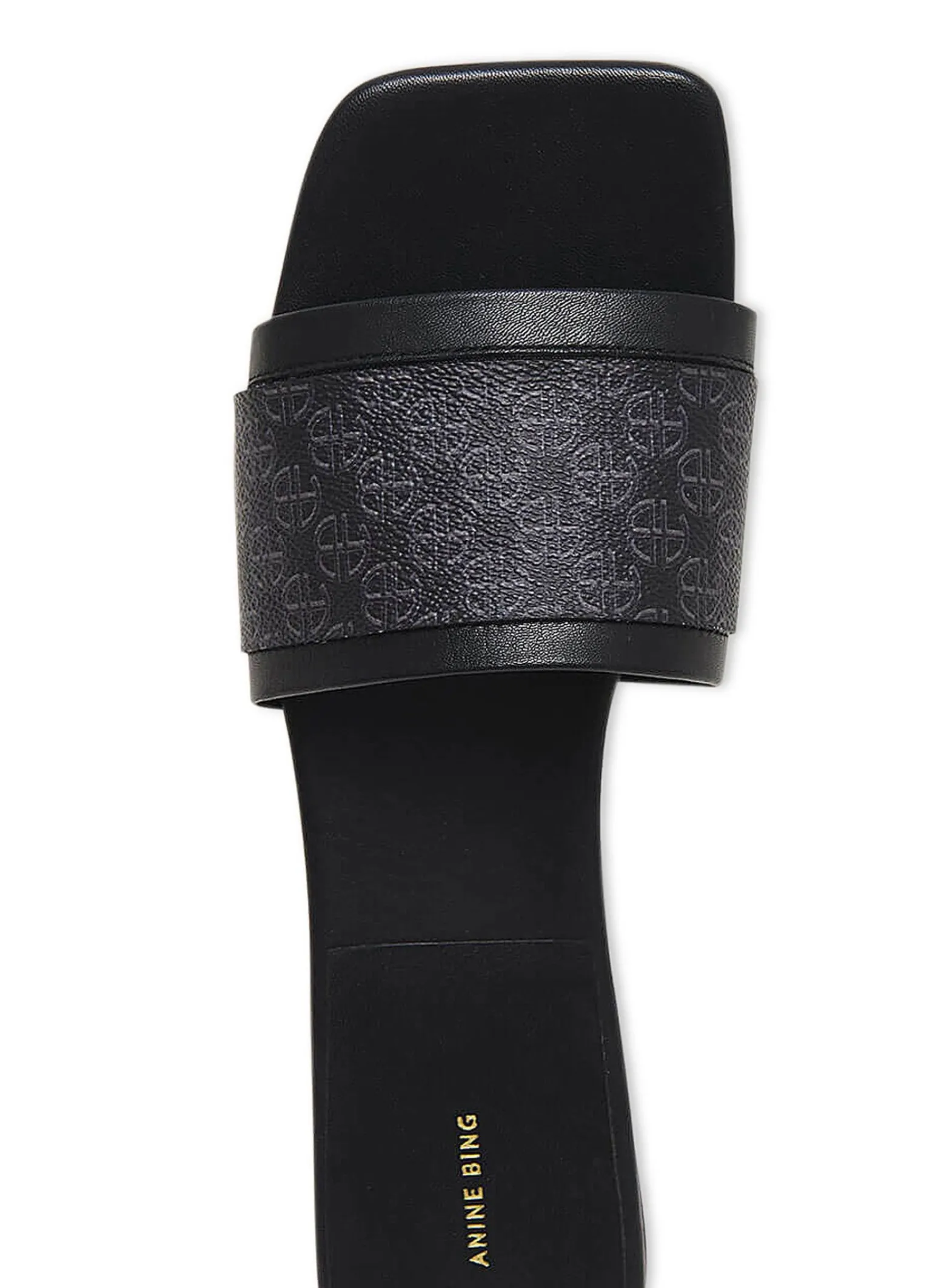 Anine Bing Sandaler Ria Black Monogram^ Sandaler