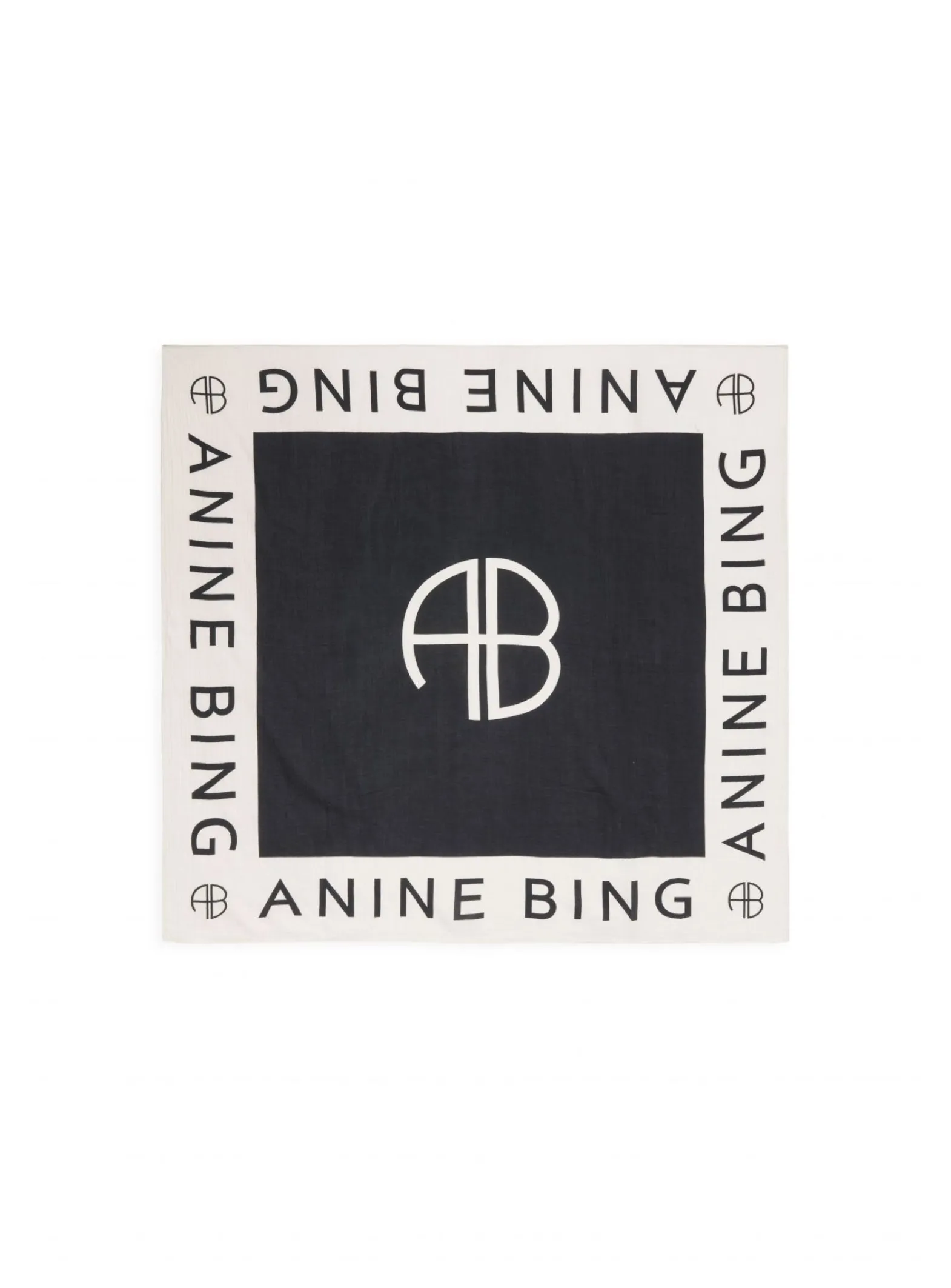 Anine Bing Sarong Praia Black/Cream^ Sjalar & Halsdukar