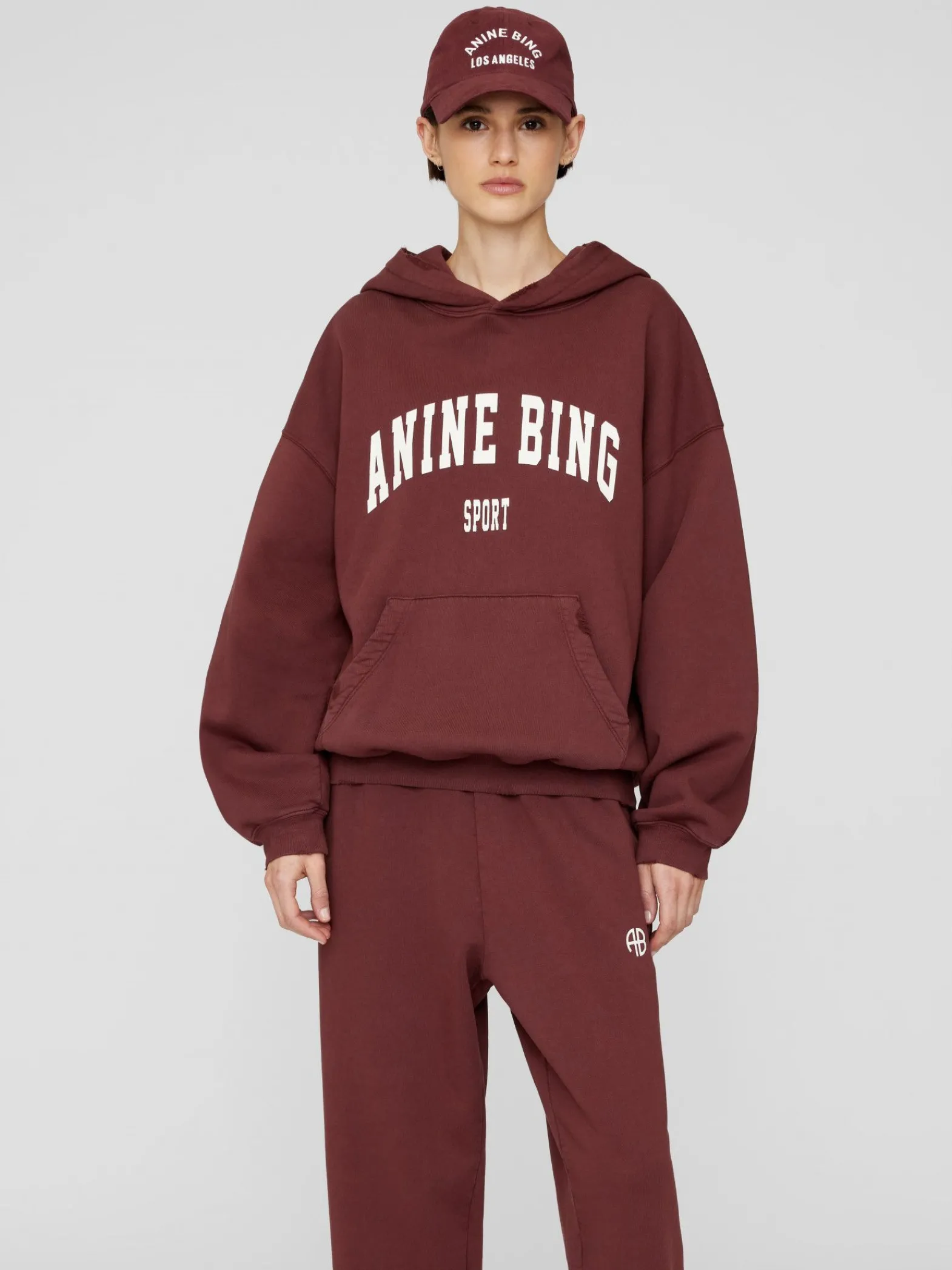 Anine Bing Troja Harvey Dark Cherry^ Tröjor & Koftor