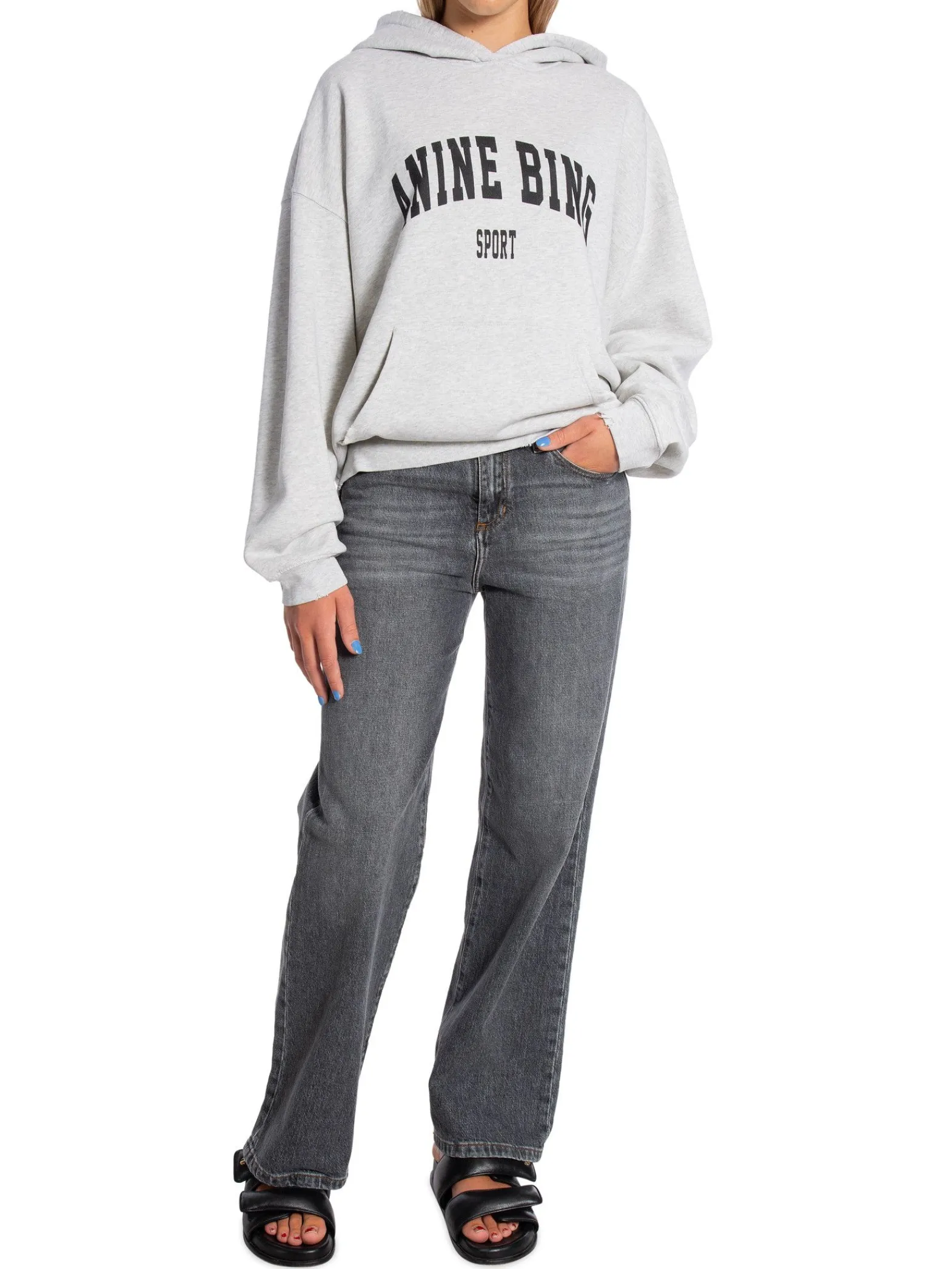Anine Bing Troja Harvey Heather Grey^ Tröjor & Koftor