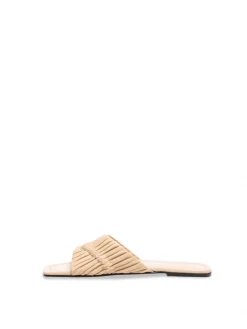 ATP Atelier Sandaler Casoria Nappa Plisse Limestone^ Sandaler