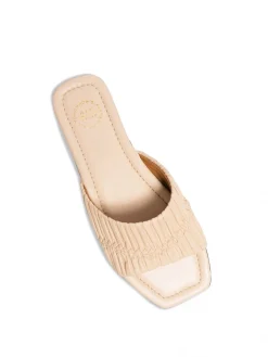 ATP Atelier Sandaler Casoria Nappa Plisse Limestone^ Sandaler