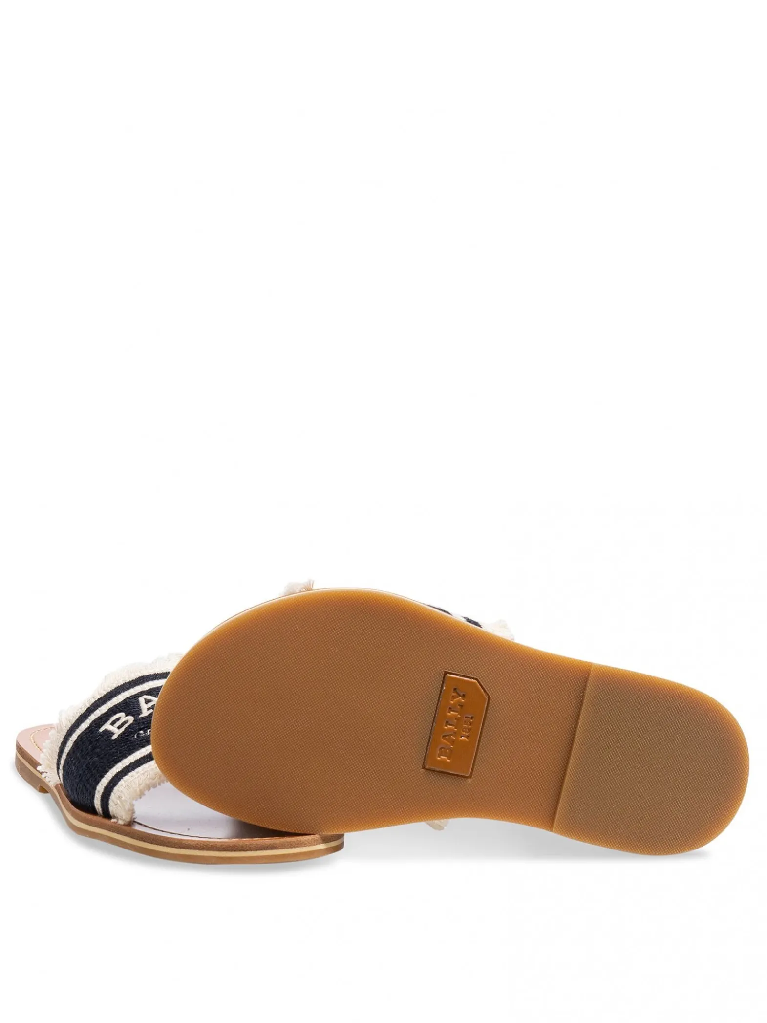 Bally Sandal Biankaembroide Black/Bone^ Sandaler