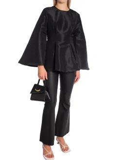 Malina By Blus Arielle Peplum Shaped Black^ Blusar