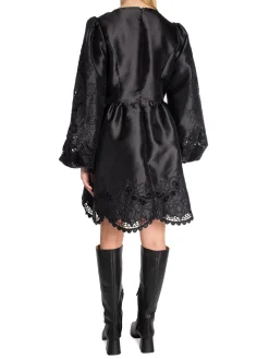 Malina By Klanning Molly Broderie Anglaise Scallop Hem Mini Black^ Klänningar