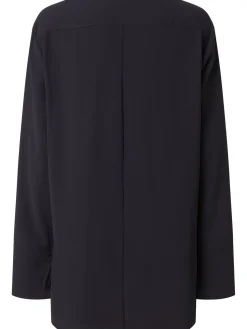 Calvin Klein Blus Structure Twill Ls Black^ Blusar
