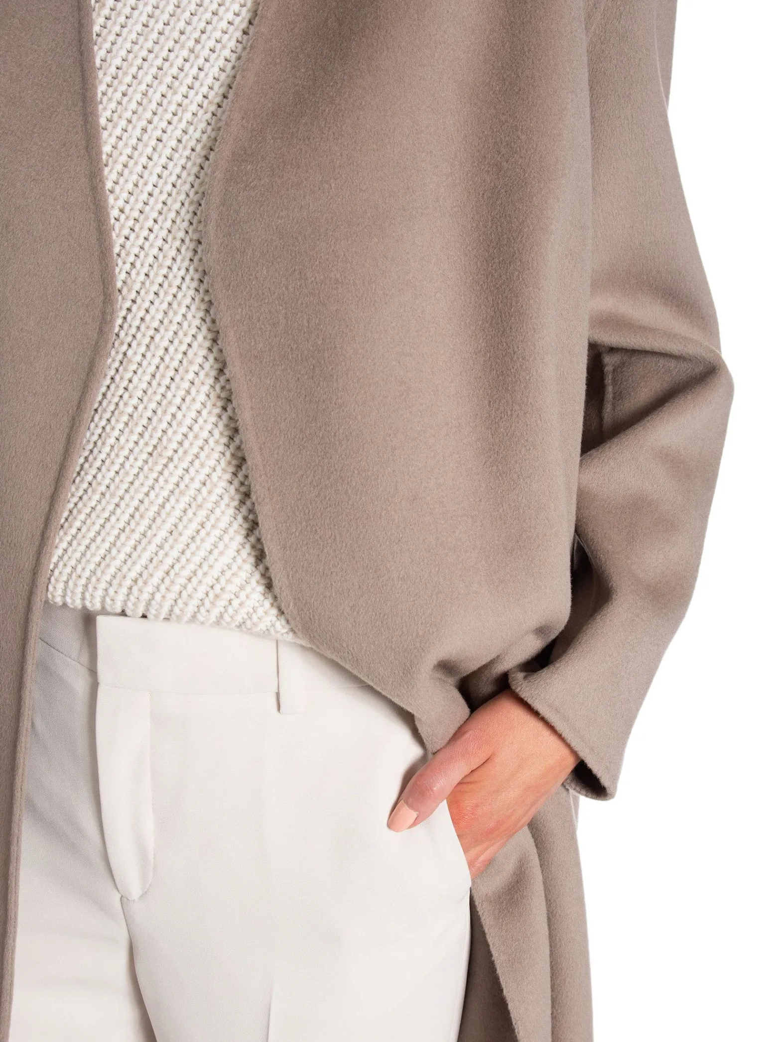 Calvin Klein Kappa Double Faced Wool Maxi Cinder^ Jackor & Kappor