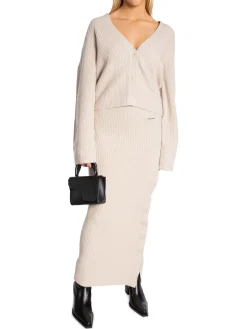 Calvin Klein Kjol Wool Maxi Sandshell^ Kjolar
