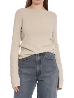 Calvin Klein Topp Crinkled Slash Neck Peyote^ Tröjor & Koftor