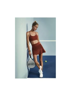Casall Kjol Court Defined Rib Burnt Sienna Red^ Sport & Träning