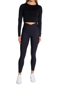 Casall Topp Crop Long Sleeve Black^ Sport & Träning