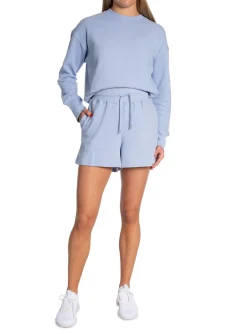 Casall Troja Natural Dye Terry Crew Neck Joyous Blue^ Sport & Träning