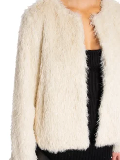 Co´couture Co'Couture Jacka Tibet Crop Fur Bone^ Jackor & Kappor