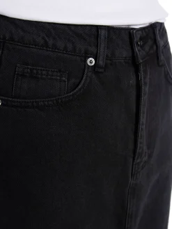 Co´couture Kjol Vika Slit Denimblack^ Kjolar
