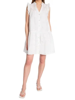 Co´couture Klanning Pola Anglaise White^ Klänningar