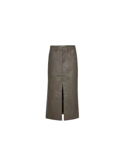 Co´couture Co'Couturekjol Phoebe Leather Slit Elephant^ Kjolar