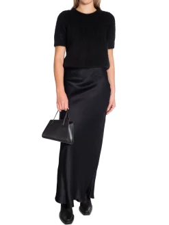 Dagmar Kjol Shiny Longblack^ Kjolar