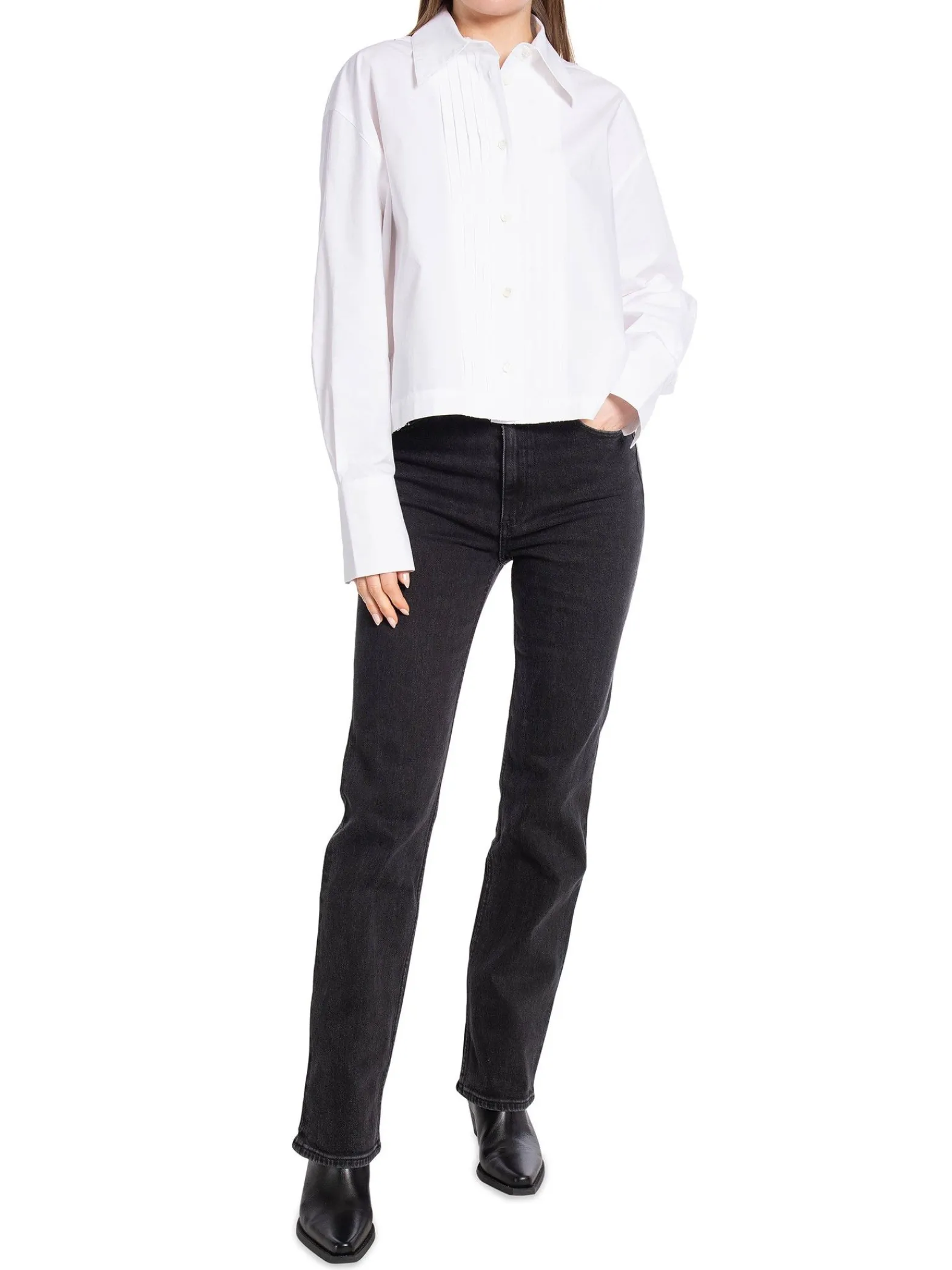 Dagmar Skjorta Tuxedo Shirt White^ Skjortor