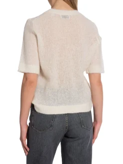 Dagmar Topp Brushed Alpaca Top Off White^ Toppar