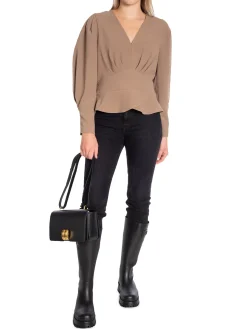 DANTE6 Danet6 Blus Sawyer Peplum Pure Taupe^ Toppar