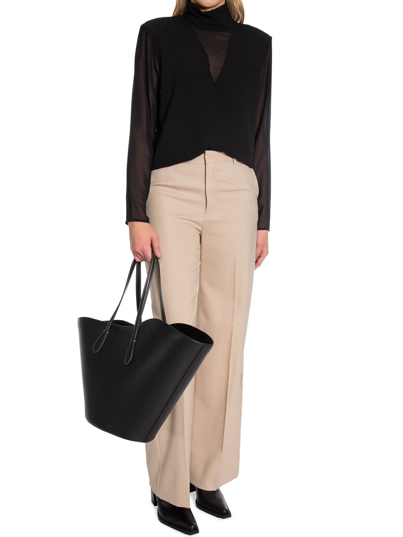 DANTE6 Topp Rapallo Contrast Sheer Raven^ Toppar