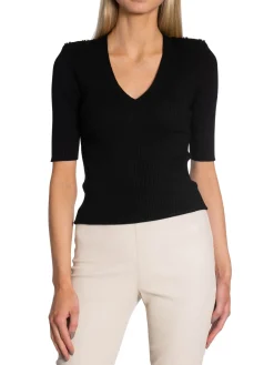 DANTE6 Topp Vari Knitted Raven^ Toppar