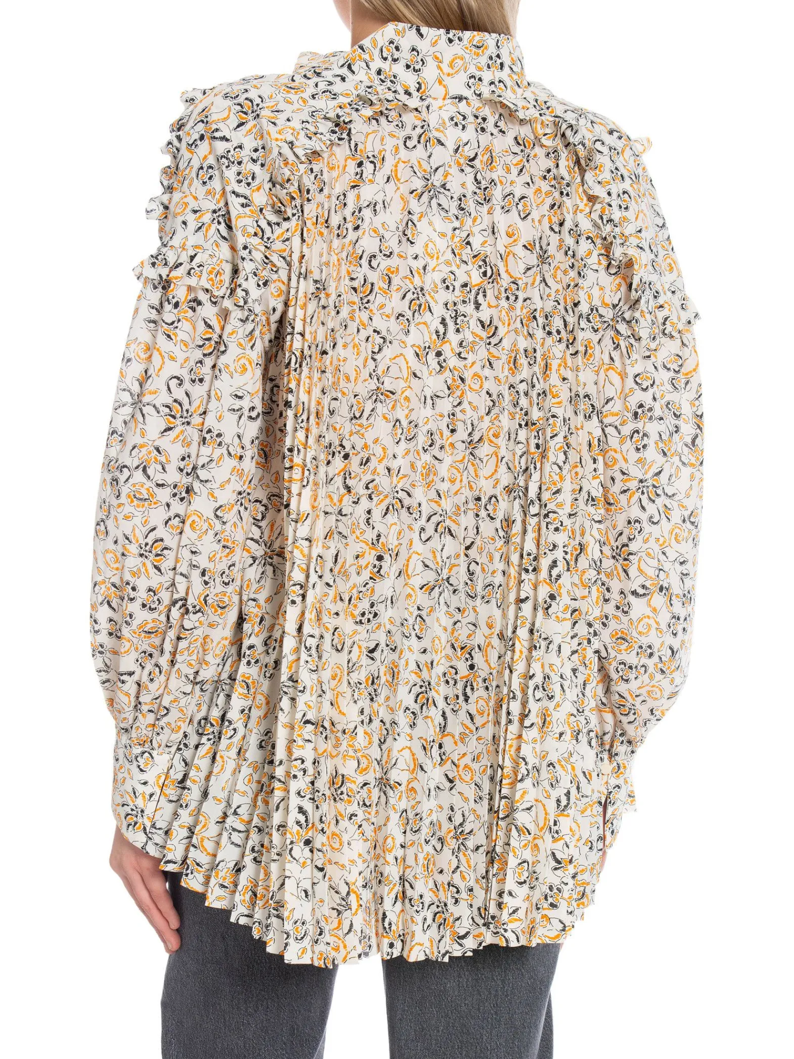 DAY Blus Jillian Flower Orange Pepper^ Blusar