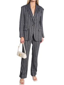 DAY Kavaj Allen Cotton Blend Stripe Black^ Kavajer