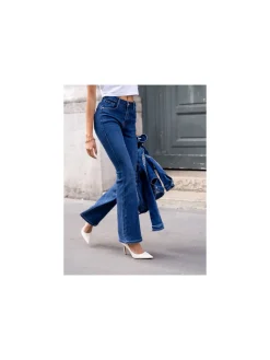 Denim Life Jeans Flare Skinny F3697 Blue^ Jeans