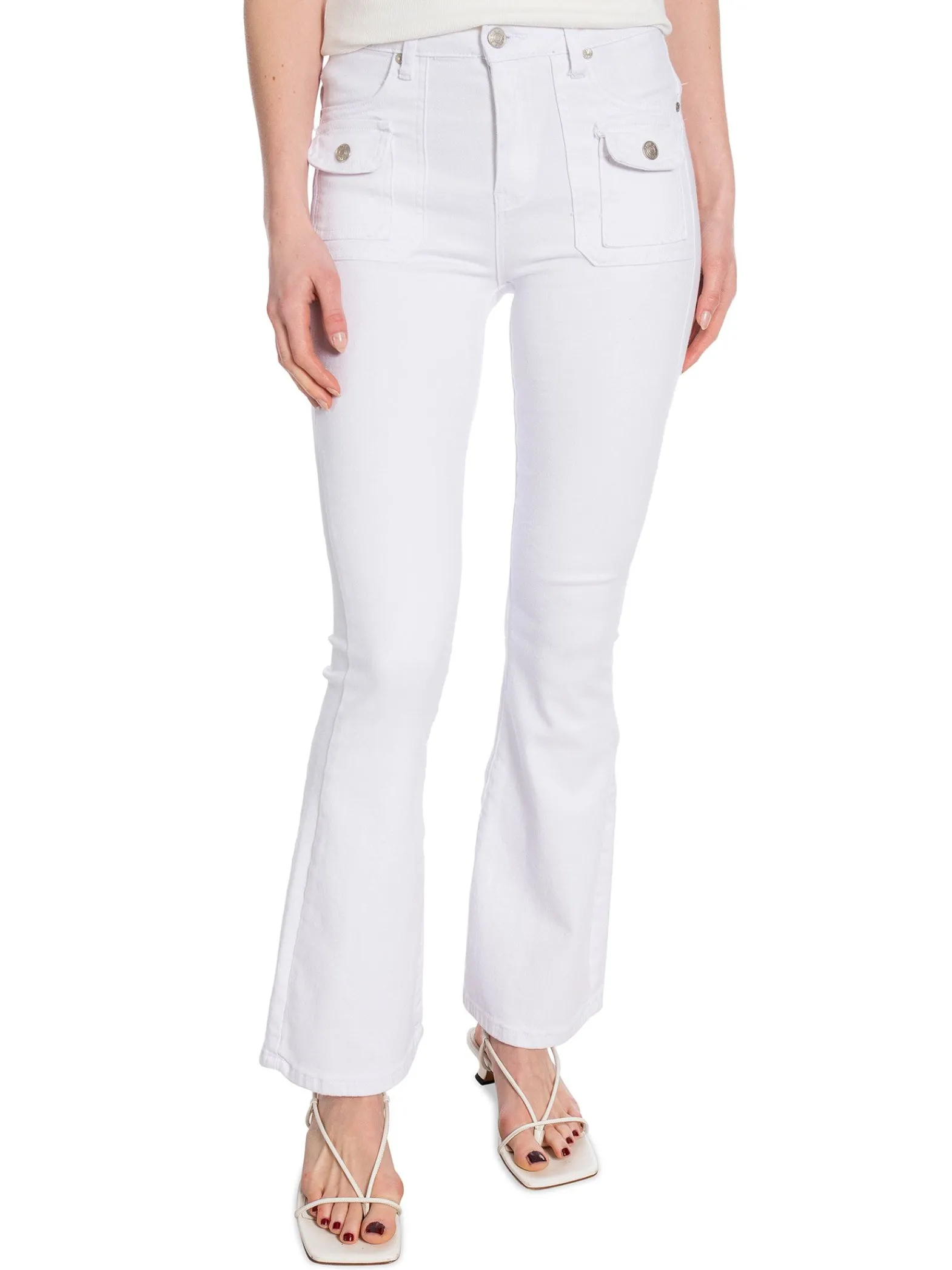 Denim Life Skinny Flare D2610 Blanc^ Jeans
