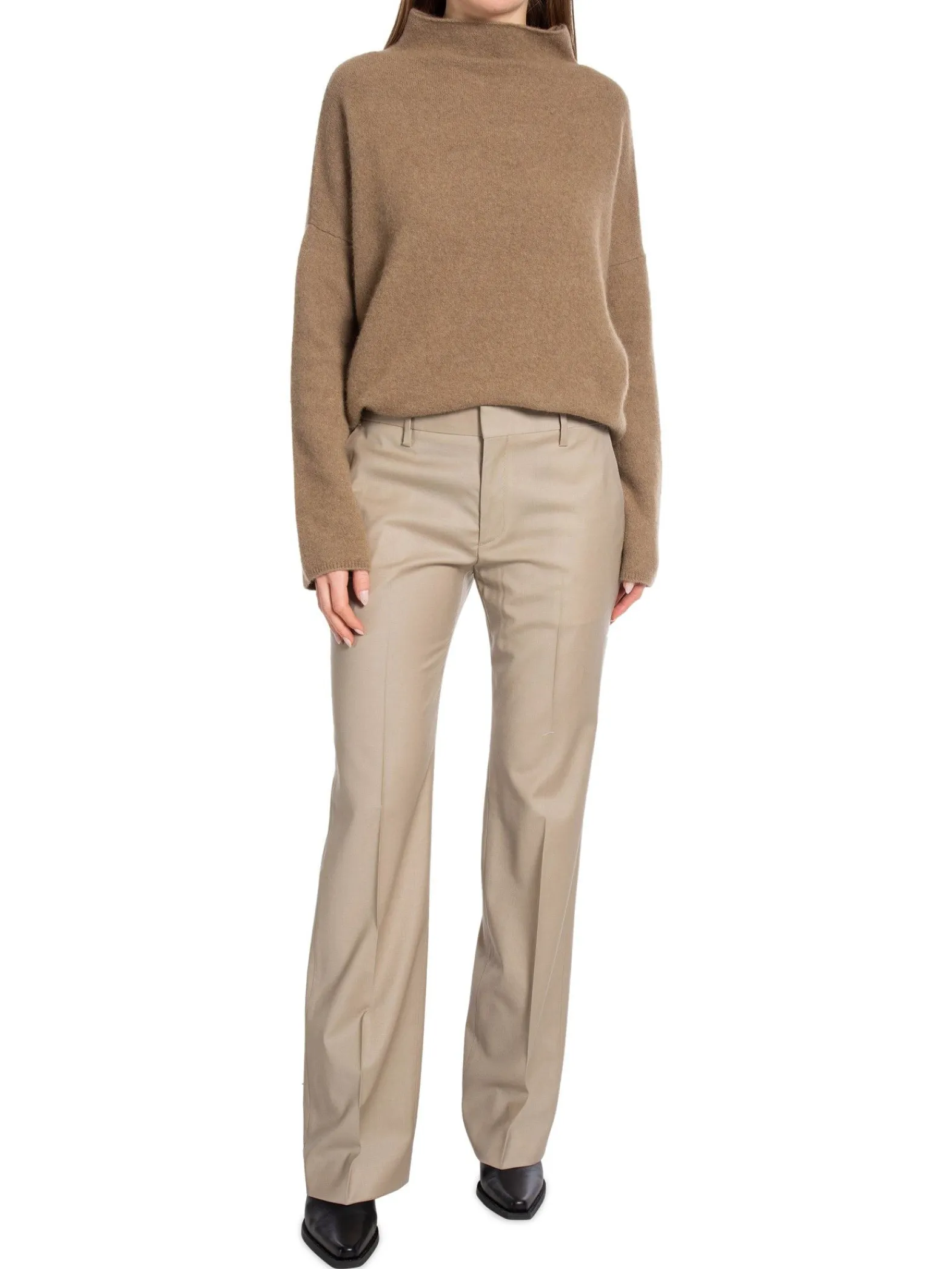 Filippa K Byxa Bootcut Wool Desert Taupe^ Byxor