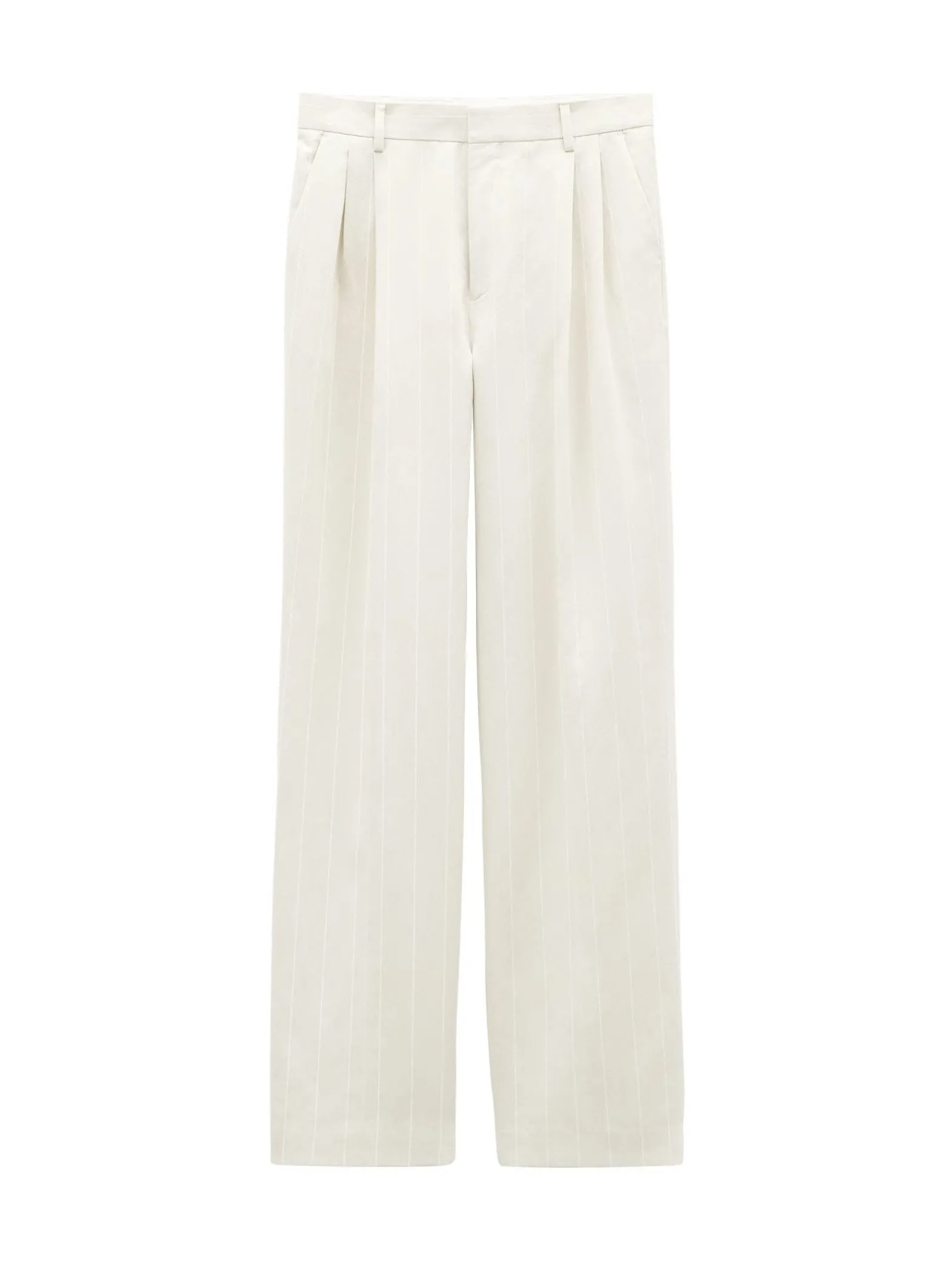 Filippa K Byxa Pleated Pinstripe Bone^ Byxor