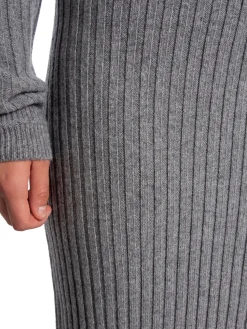 Filippa K Kjol Rib Knit Mid Grey^ Kjolar