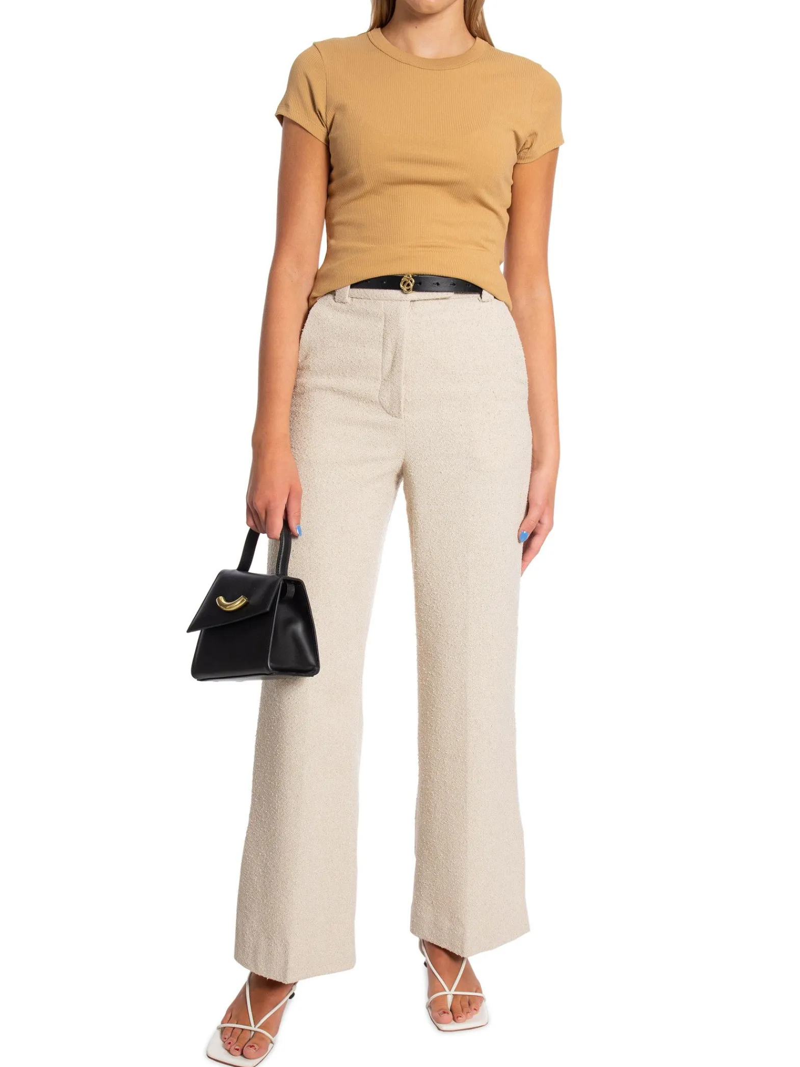 Filippa K Topp Fine Rib Sand Beige^ Toppar