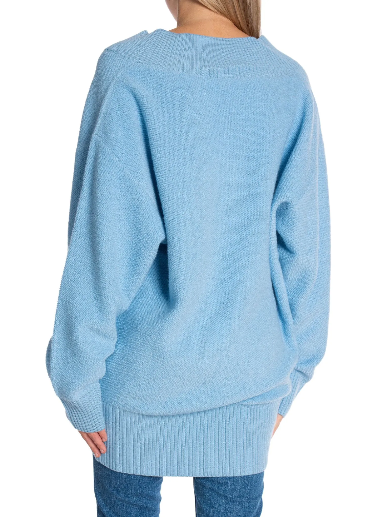 Filippa K Troja Boucle Turquoise^ Tröjor & Koftor