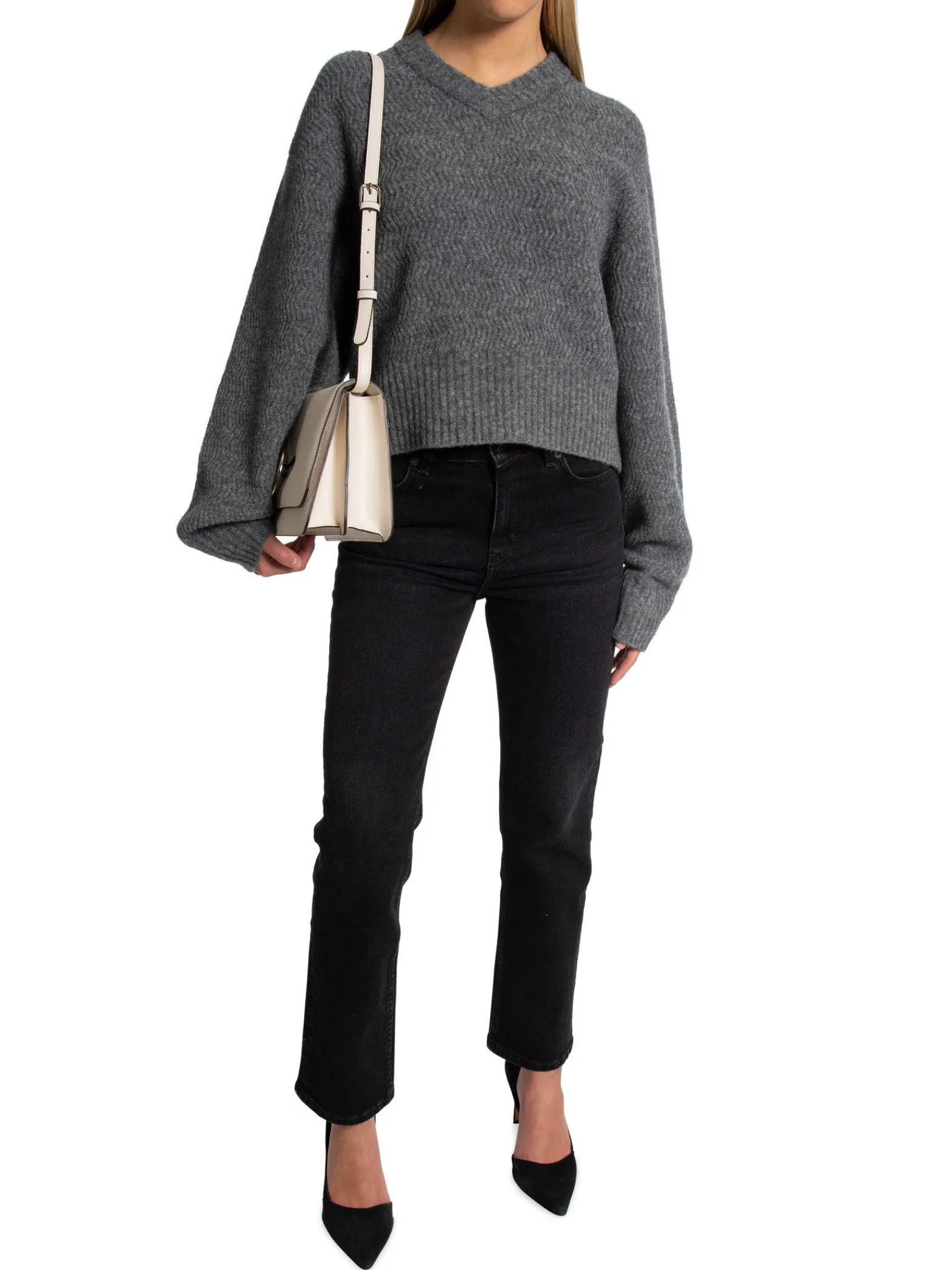 Filippa K Troja Structure Yak Mid Grey^ Tröjor & Koftor