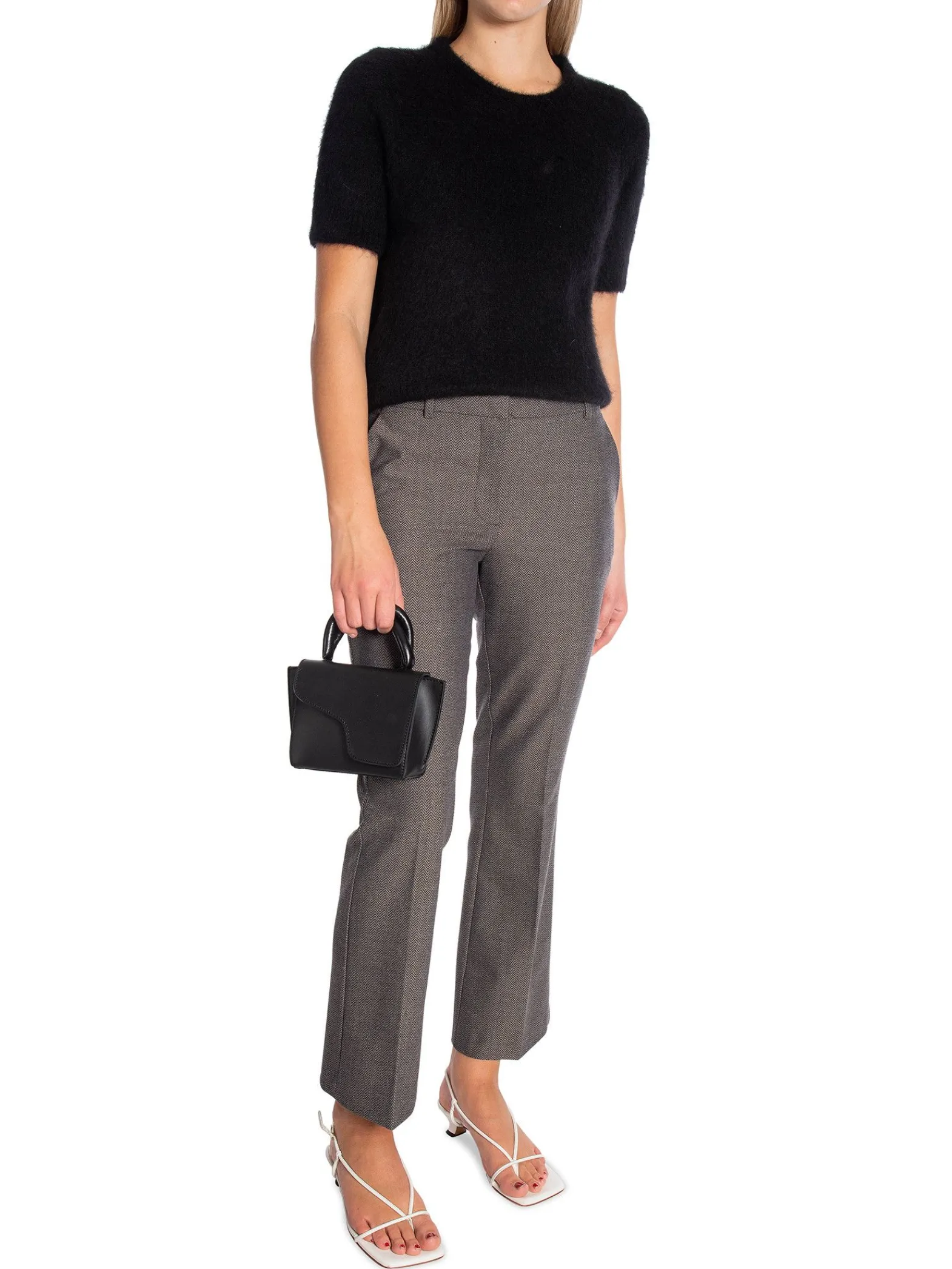Five Units Byxa Clara Ankle Sepia Herringbone^ Byxor