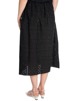Ganni Kjol Broderie Anglaise Black^ Kjolar