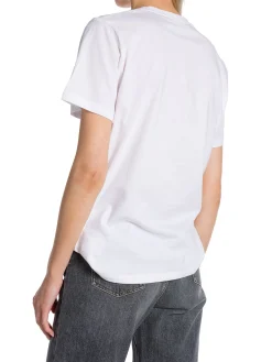 Ganni Topp Jersey Relaxed Bright White^ Toppar