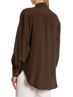 GANT Blus Bow Rich Brown^ Blusar
