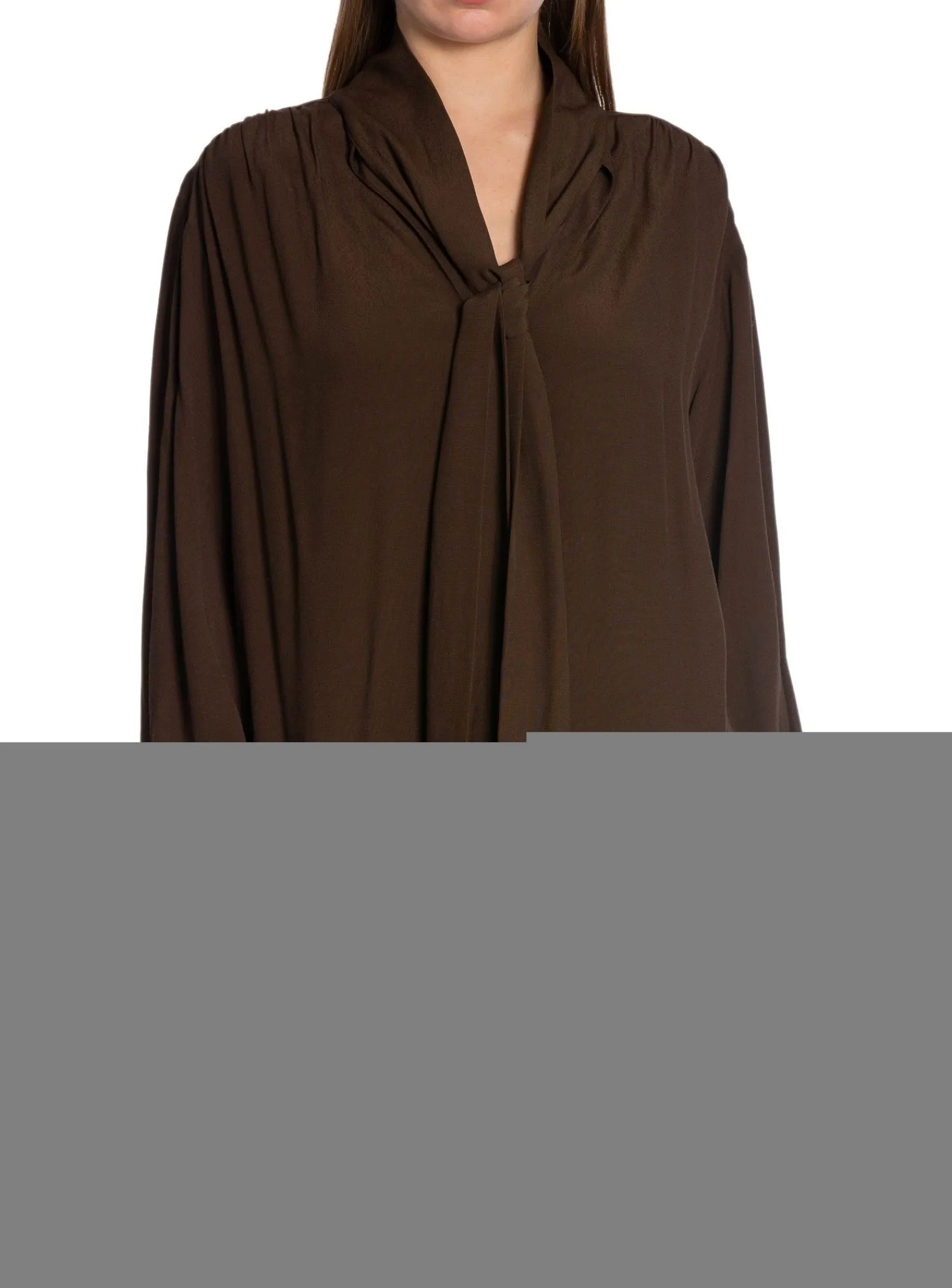 GANT Blus Bow Rich Brown^ Blusar