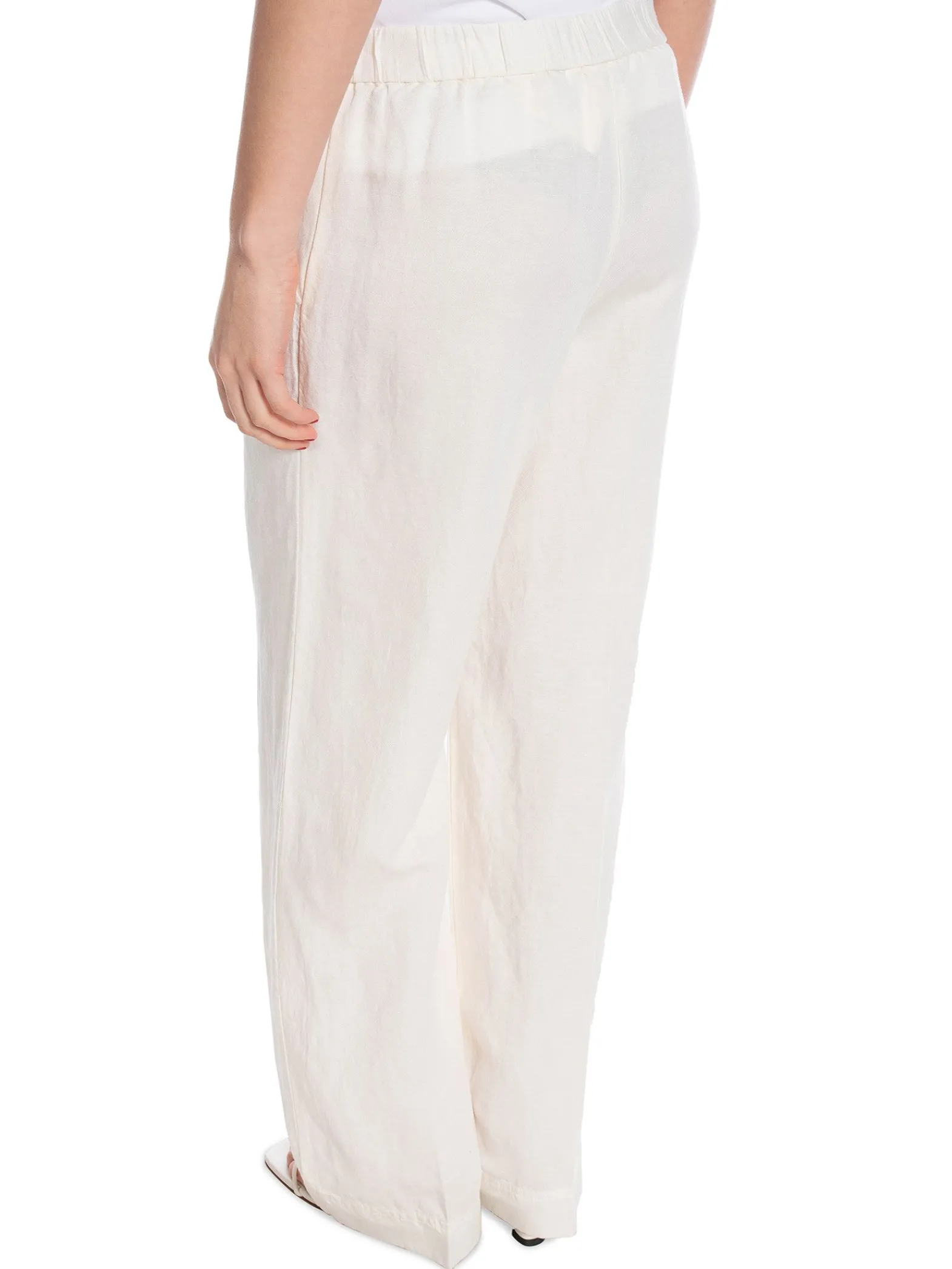 GANT Byxa Rel Linen Blend Eggshell^ Byxor