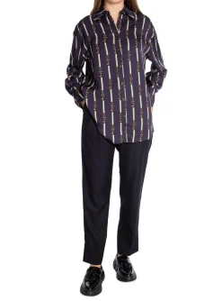 GANT Byxa Tapered Ebony Black^ Byxor